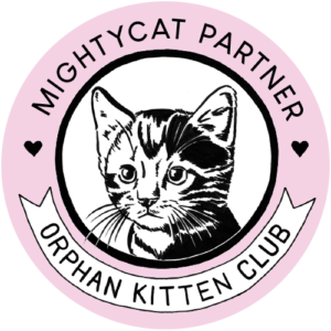 Badge: MightyCat Partner, Orphan Kitten Club